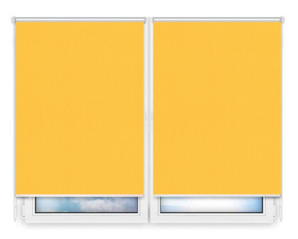 Рулонные шторы Мини Карина-блэкаут-желтый цена. Купить в «Мастерская Жалюзи»